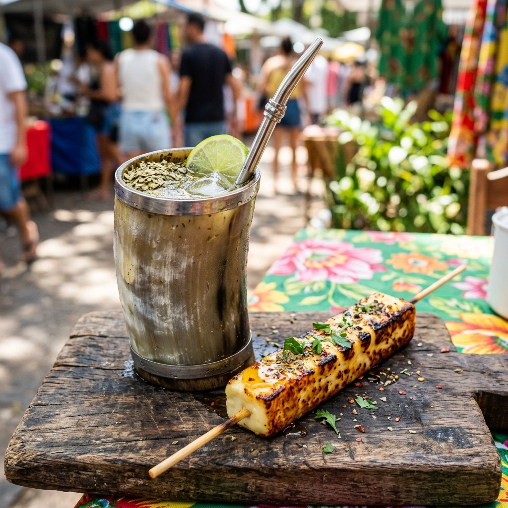 Louca, coalho e banana
